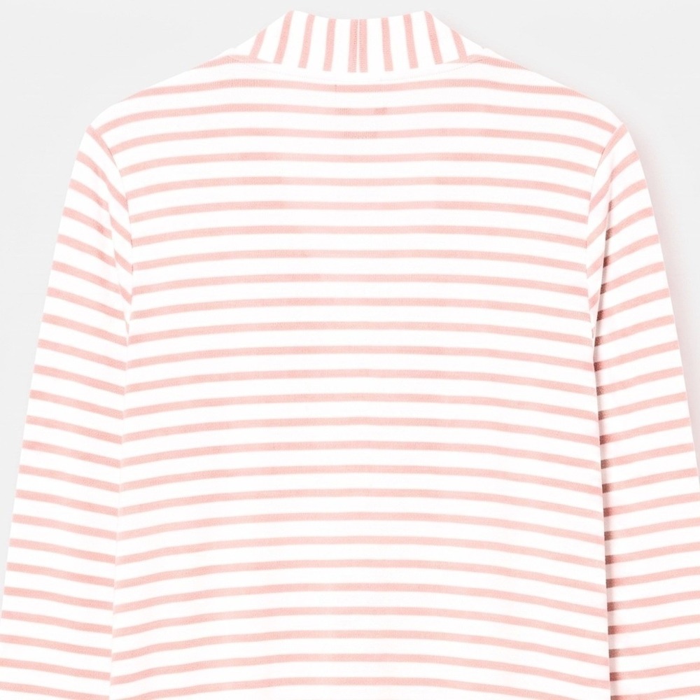 New Day Cardigan Women XS Pink Striped Open Front Lightweight Soft Layering New - Picture 6 of 8